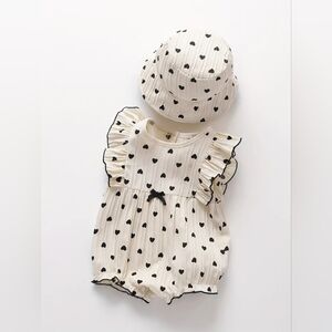 Summer Baby Romper WITH HAT